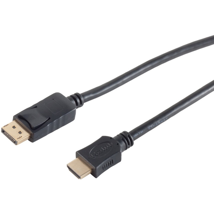 DisplayPort 1.2 > HDMI (ST-ST) 3m Adapterkabel 4K Schwarz - 77493-2