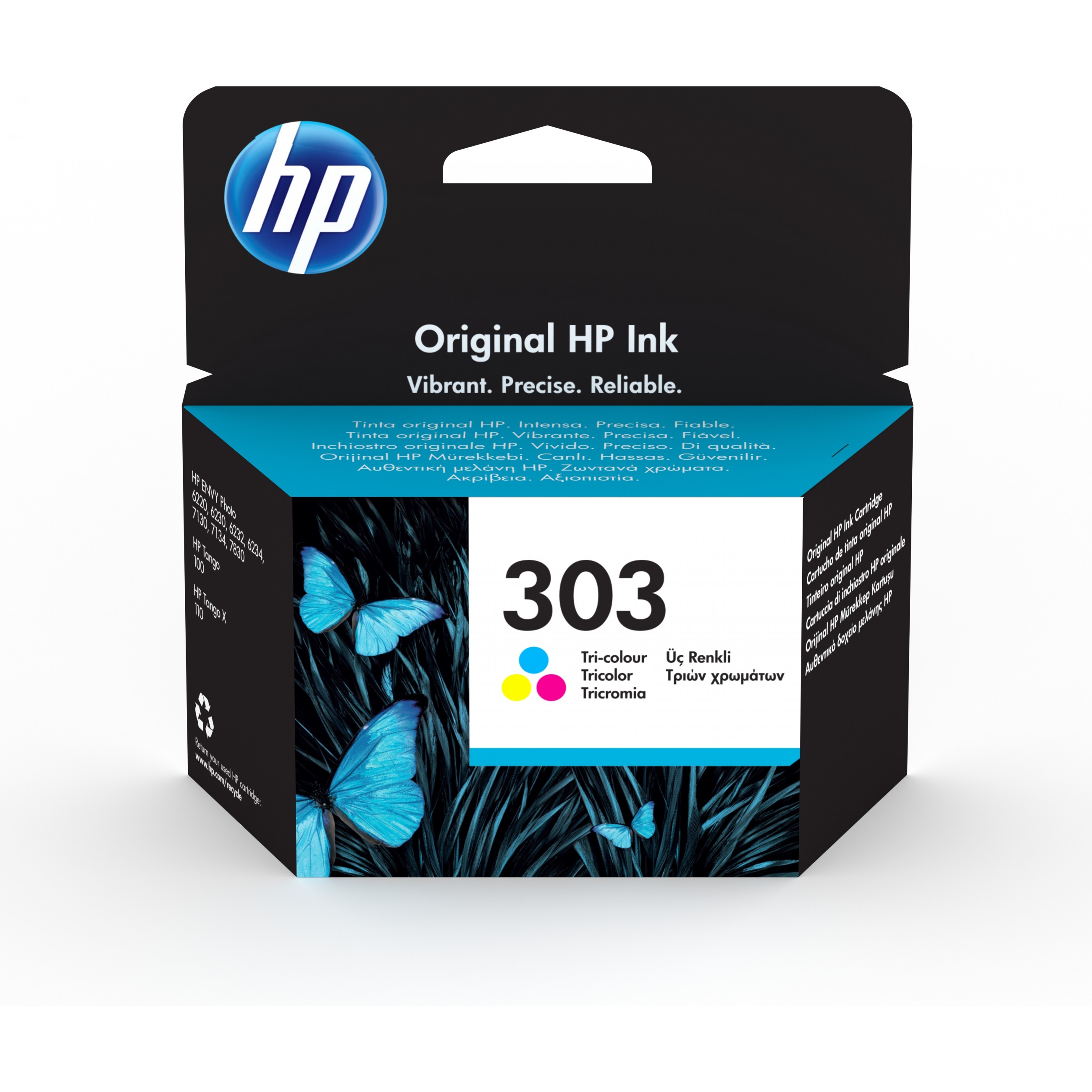 HP 303 Tri-color Original ink cartridge - T6N01AE#UUS