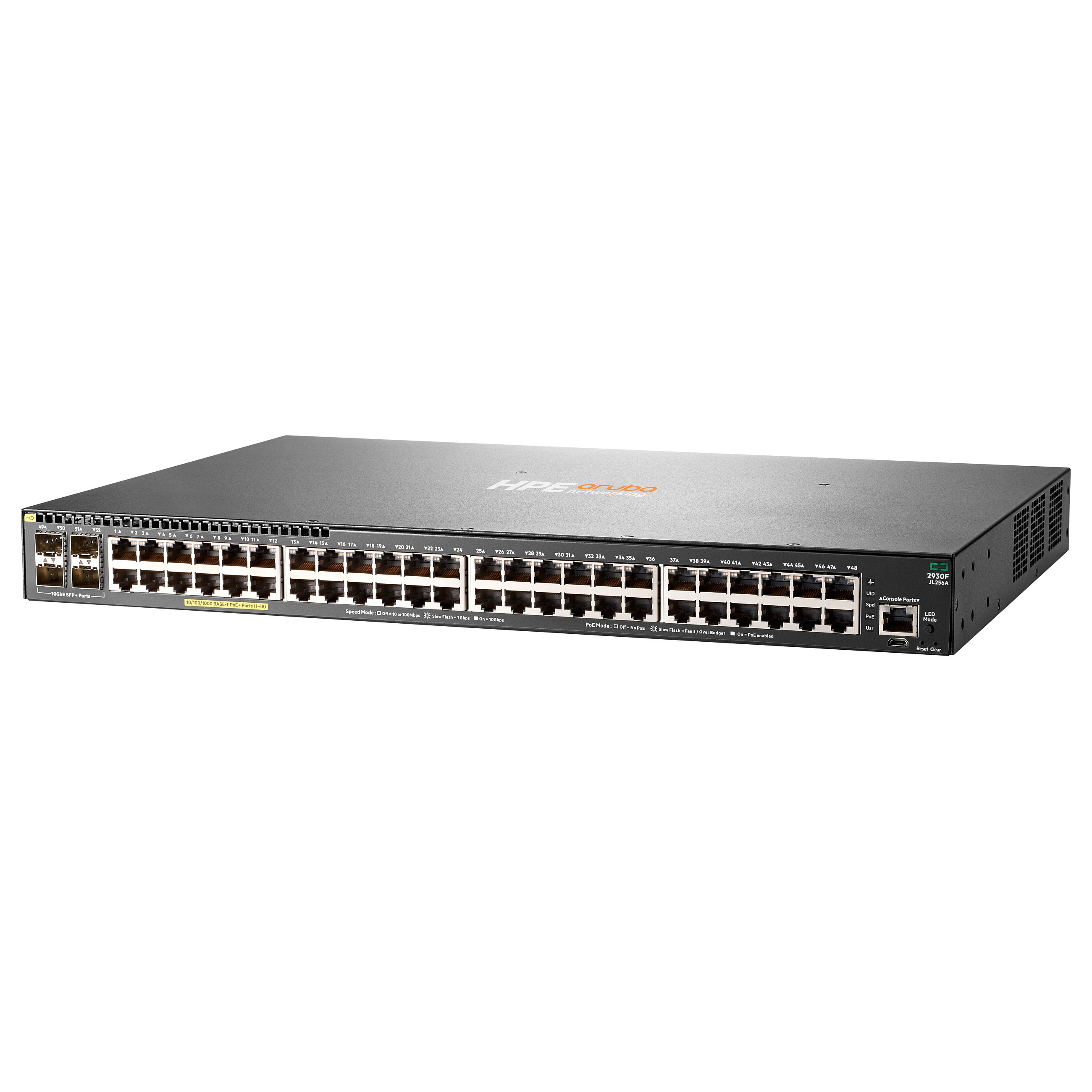 HPE Aruba Networking 2930F 48G PoE+ 4SFP+ Switch