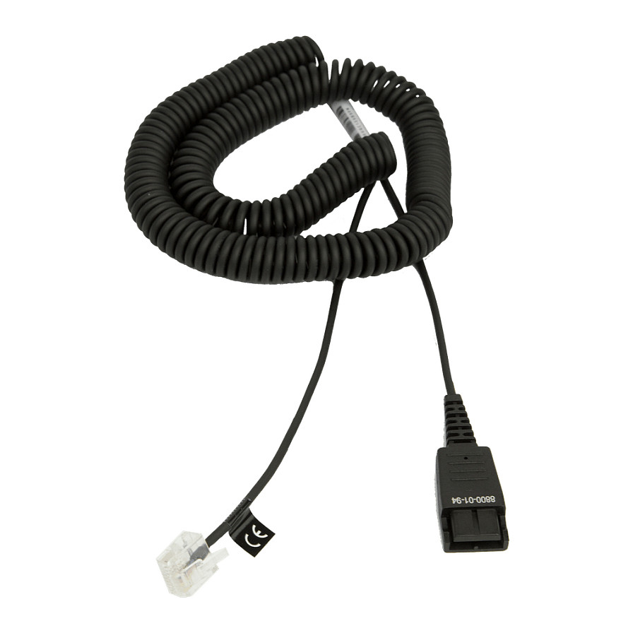 Jabra Kabel QD -> RJ45 Siemens Openstage spiral
