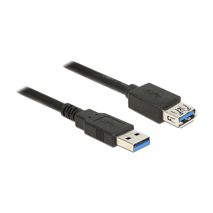 Dieses USB Kabel von Delock ermöglicht die Verlängerung einer USB 3.0 Verbindung.