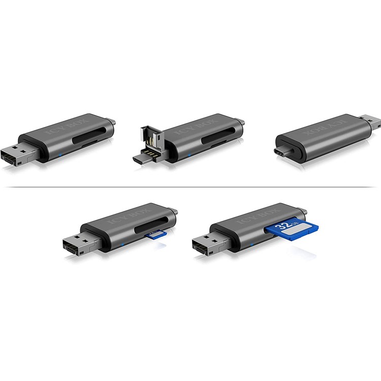RaidSonic IB-CR200-C, USB Cardreader / Multipanel, ICY  (BILD2)