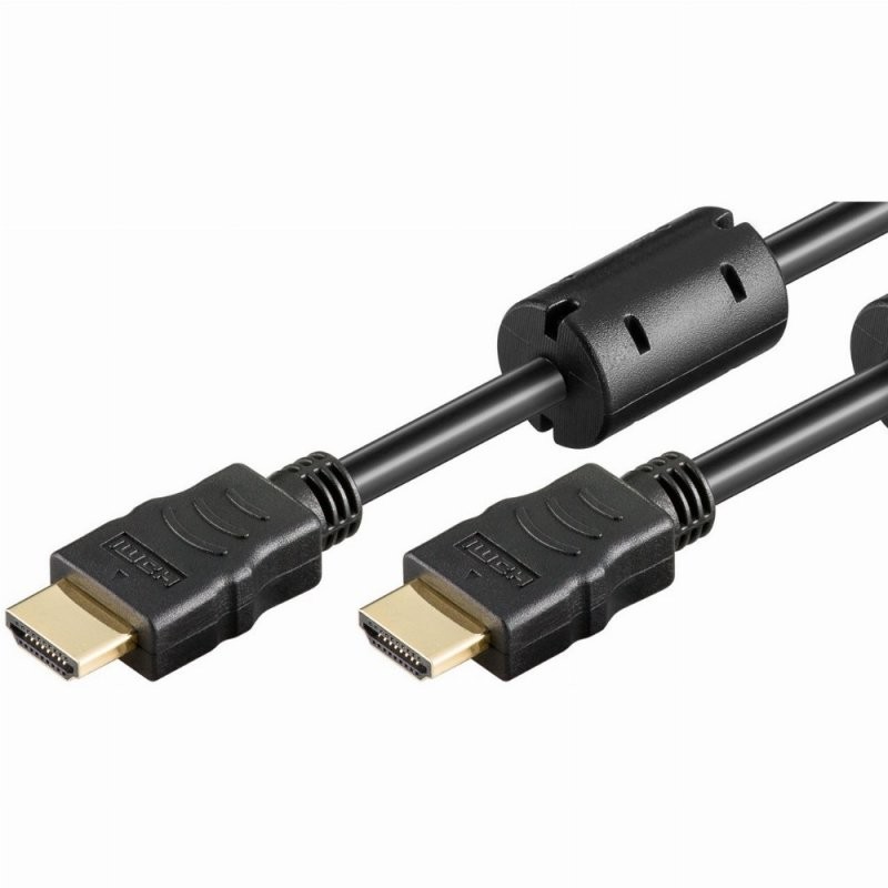 HDMI (ST-ST) 3m HighSpeed Anschlusskabel 4K Schwarz - 77473-10