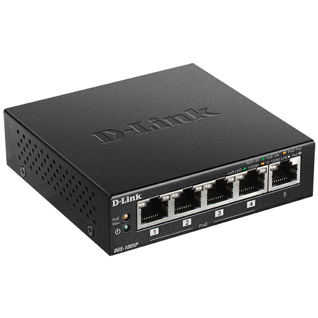 D-Link DGS-1005P/E, Switching Hubs, D-Link DGS-1005P/E  (BILD1)
