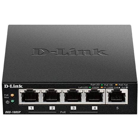 D-Link DGS-1005P/E, Switching Hubs, D-Link DGS-1005P/E  (BILD3)