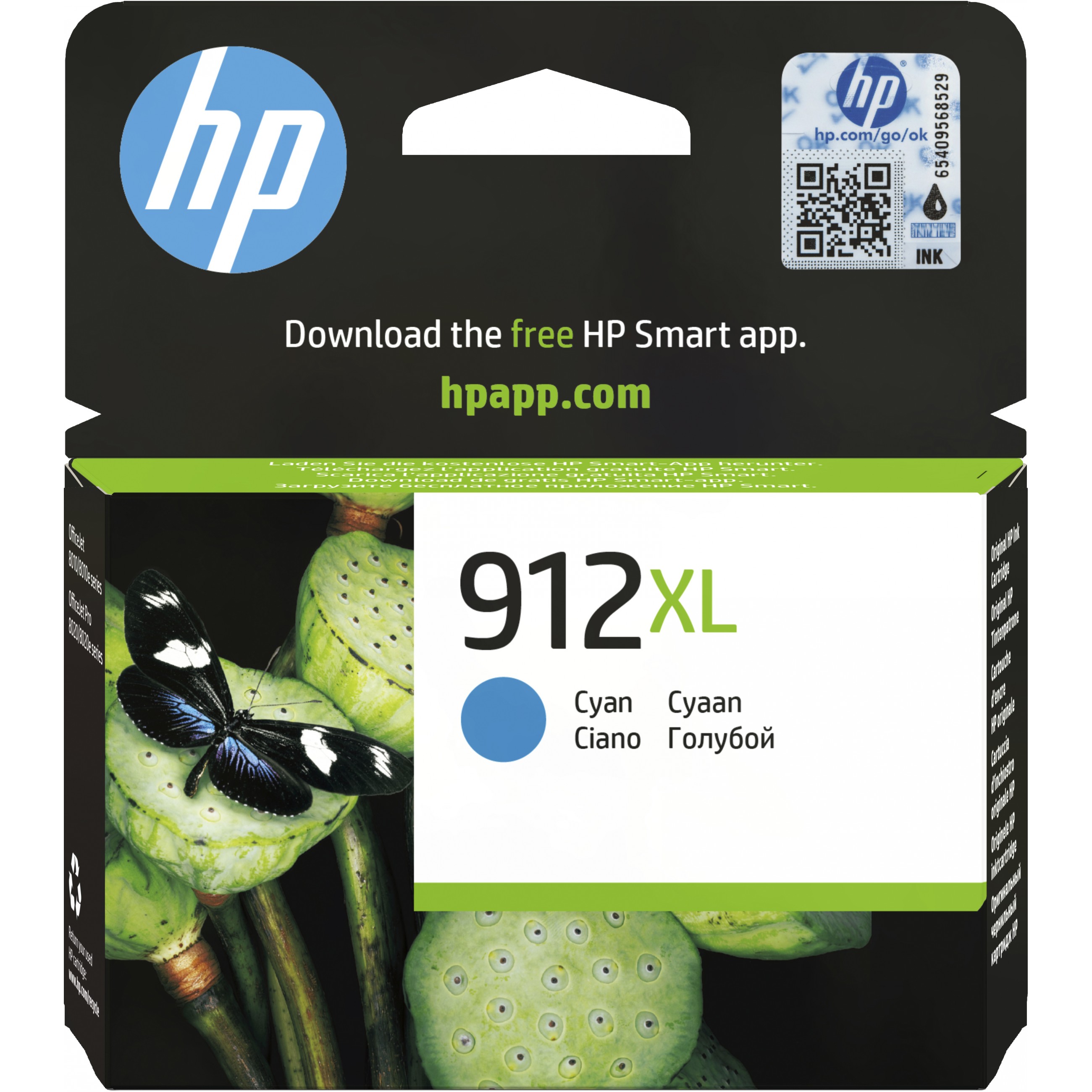 HP 912XL High Yield Cyan Original ink cartridge - 3YL81AE#BGX