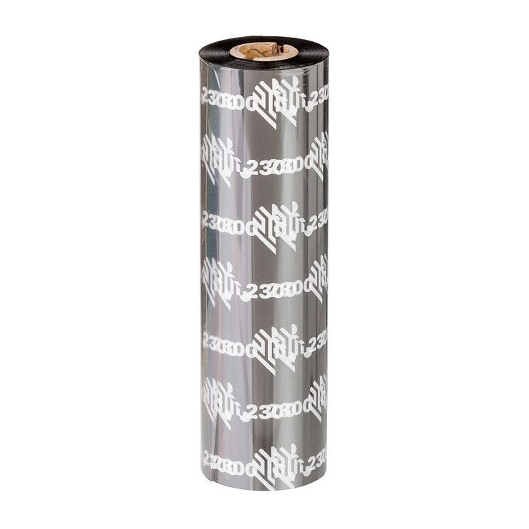 Zebra 2300 Wax - 12er-Pack - Schwarz - 64 mm x 74 m