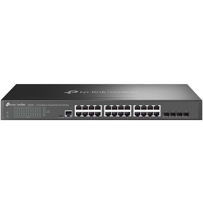 GSwitch 24+4P TP-LINK TL-SG3428 M RM 4xSFP kompatibel mit Omada
