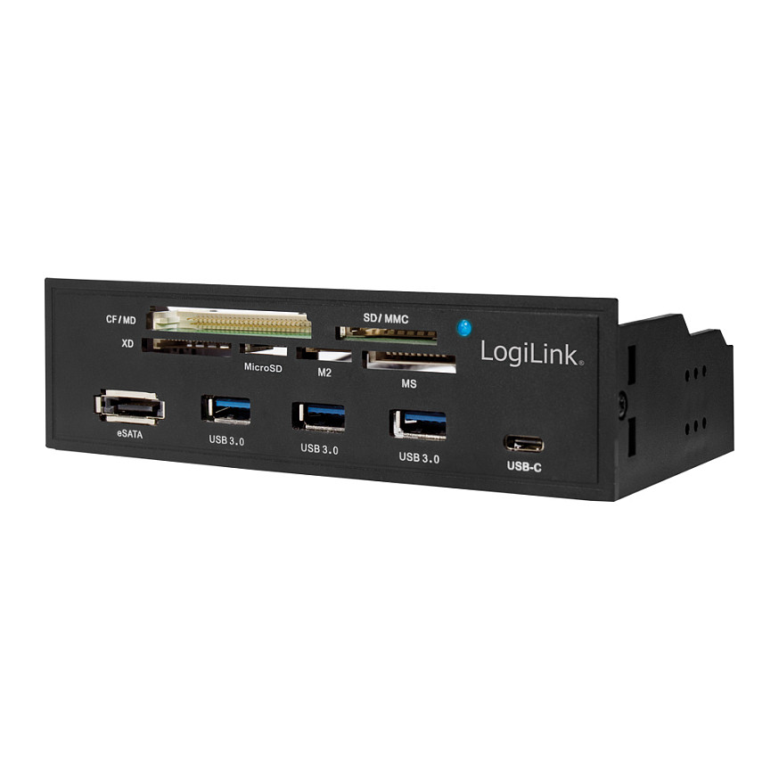 CardReader LogiLink 5.25" Multifunction Front Panel - Kartenleser - USB 3.0