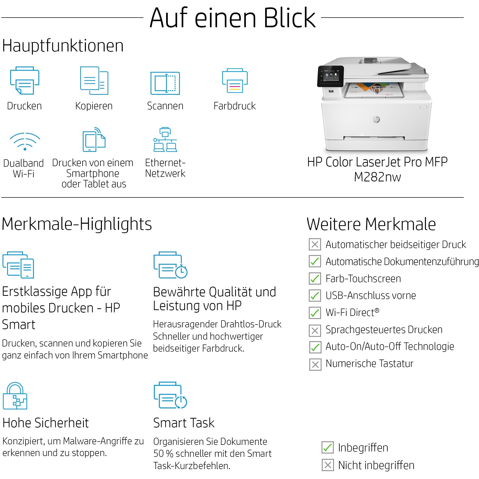 HP 7KW72A#B19, Multifunktionsdrucker, HP Color LaserJet  (BILD6)