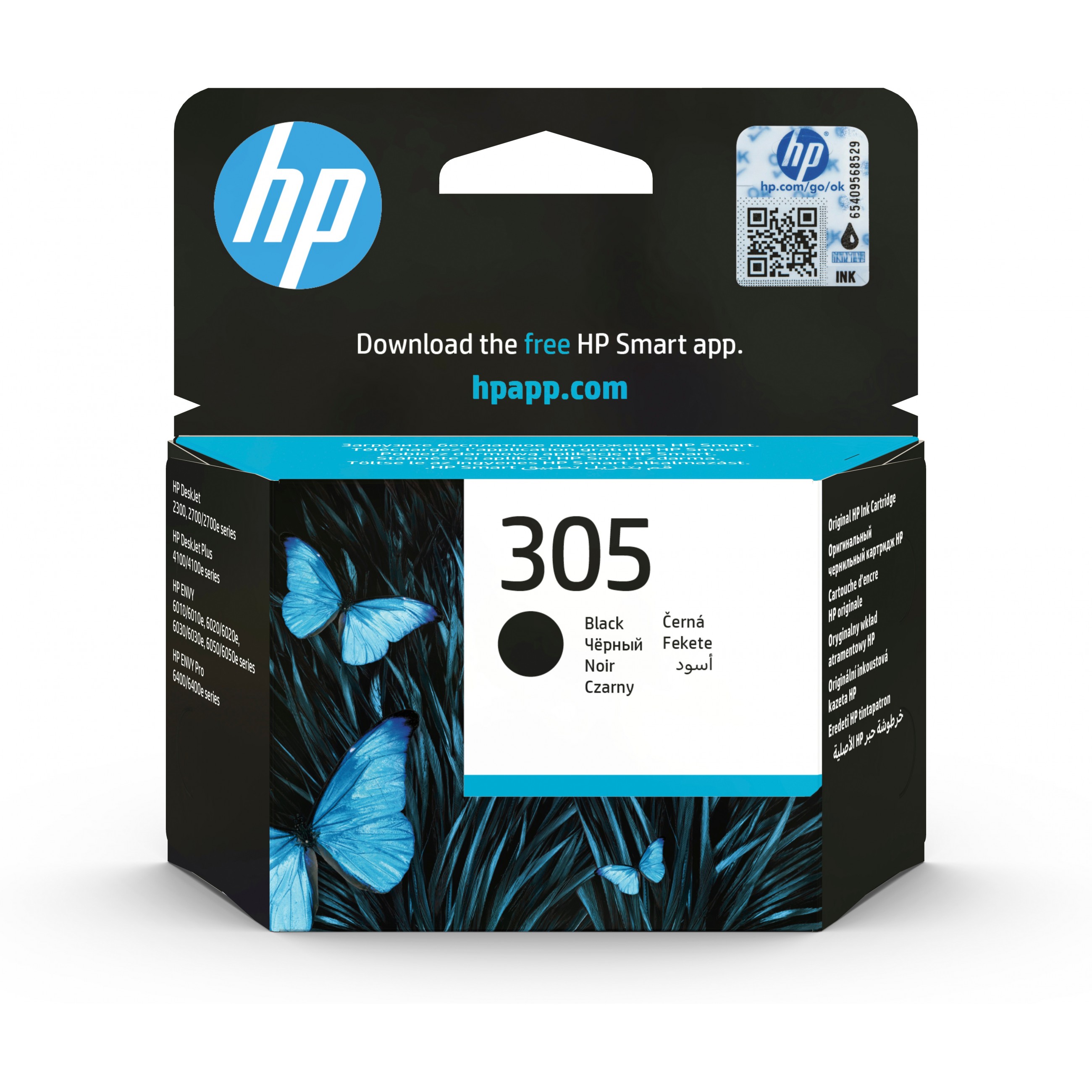 HP 3YM61AE, Tinte, HP 305 Black Original ink cartridge 3YM61AE (BILD1)