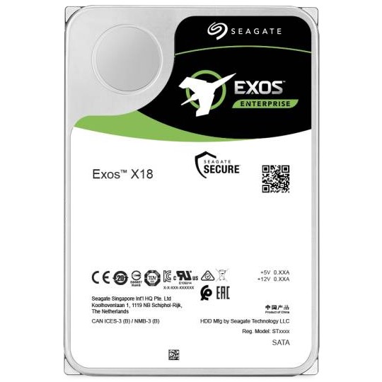 18TB Seagate EXOS X18 ST18000NM000J 7200RPM 256MB Ent. - ST18000NM000J