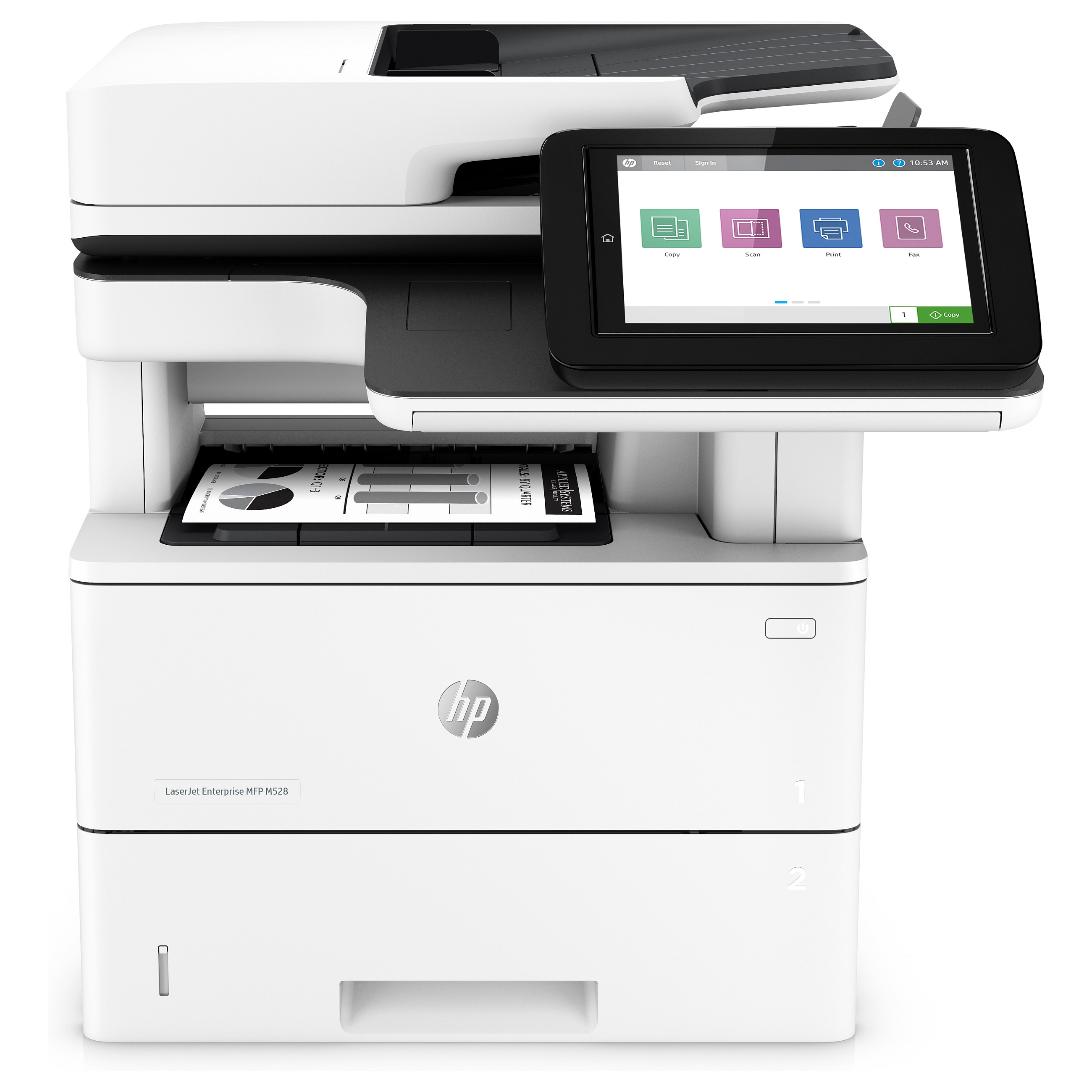 L HP LaserJet Enterprise MFP M528dn 3in1 LAN ADF Duplex