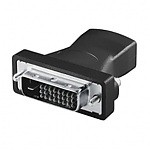 LogiLink HDMI to DVI Adapter HDMI 19-pin female DVI-D (24+1) male Schwarz