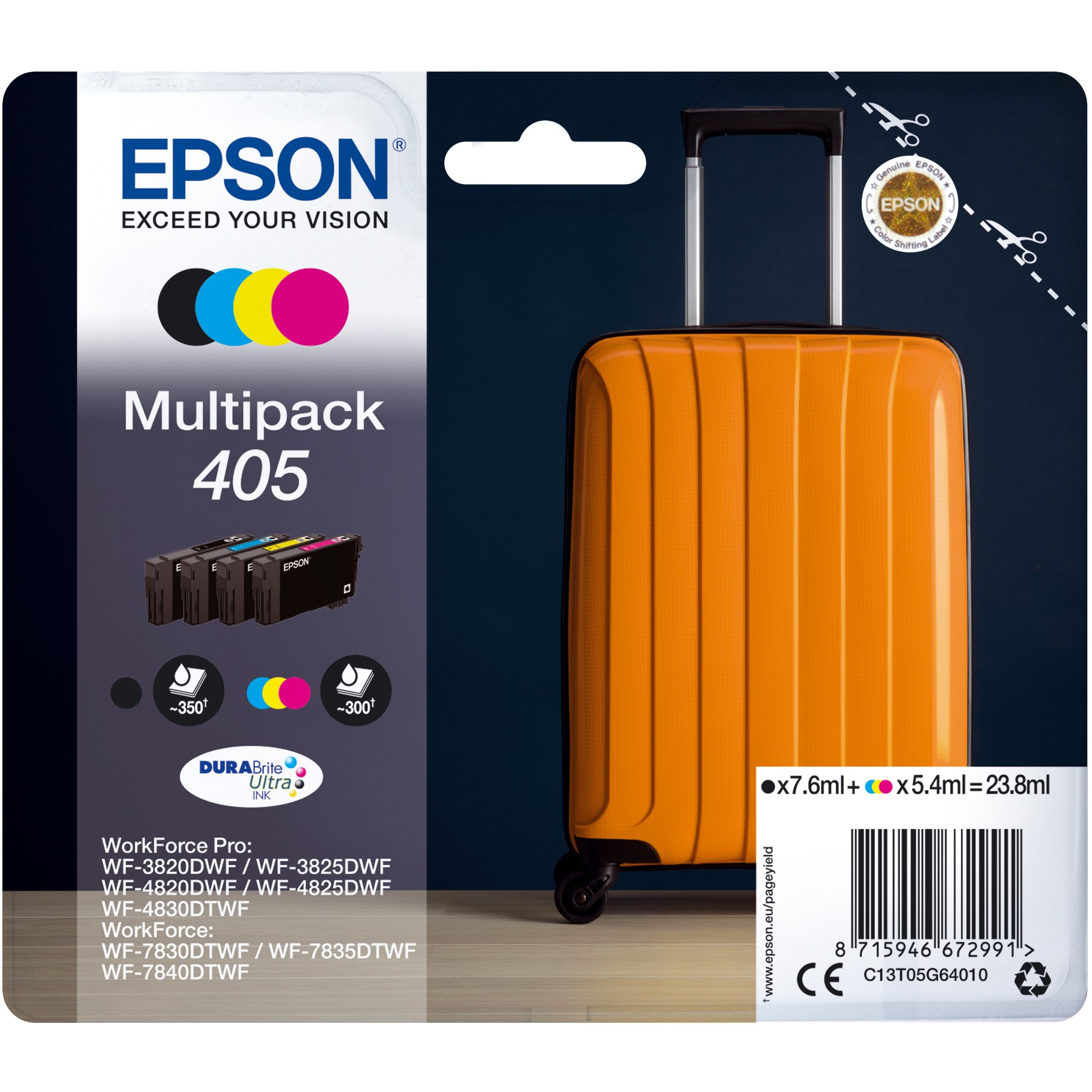 Epson C13T05G64010, Tinte, Epson 405 DURABrite Ultra Ink  (BILD1)