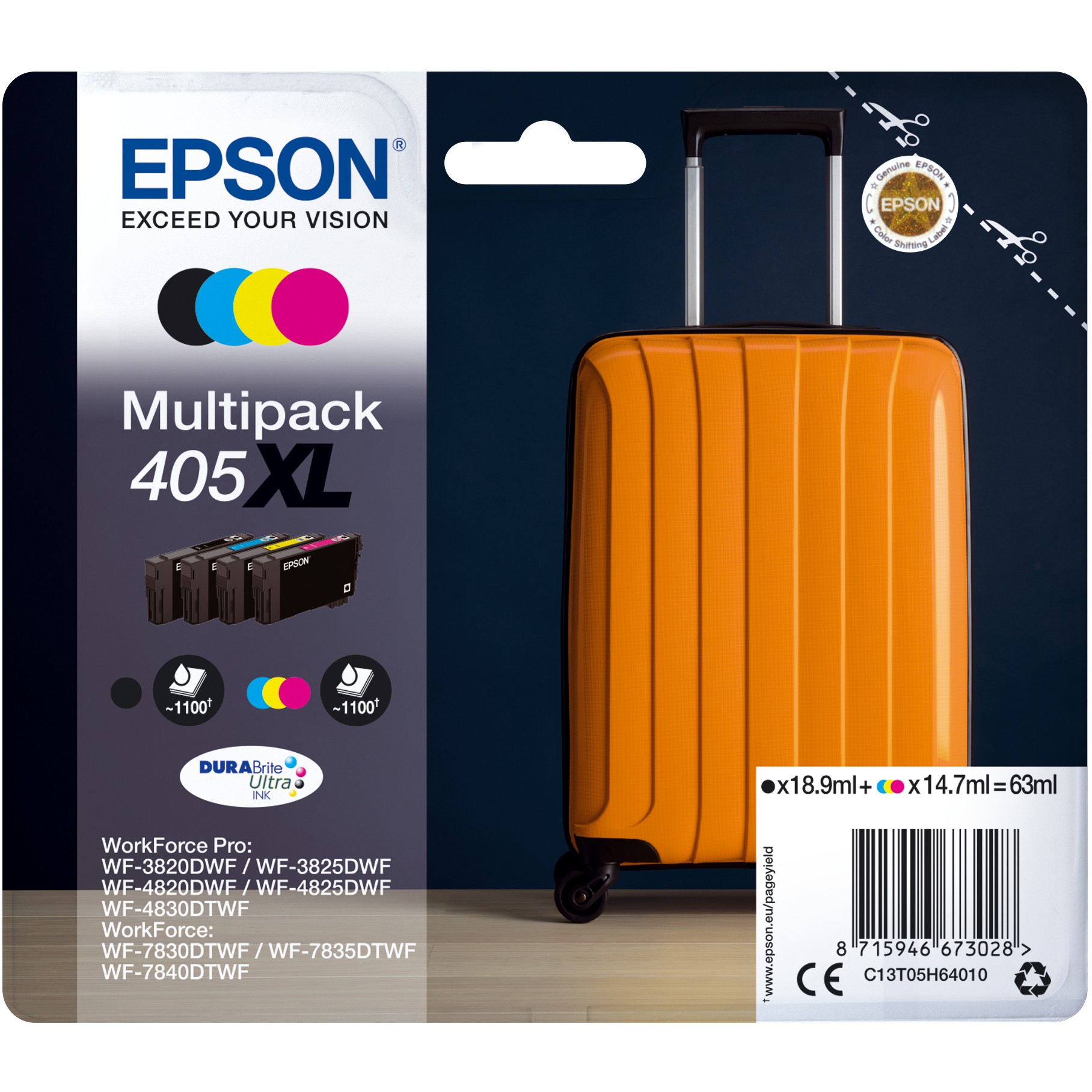Epson 405XL DURABrite Ultra ink cartridge - C13T05H64010