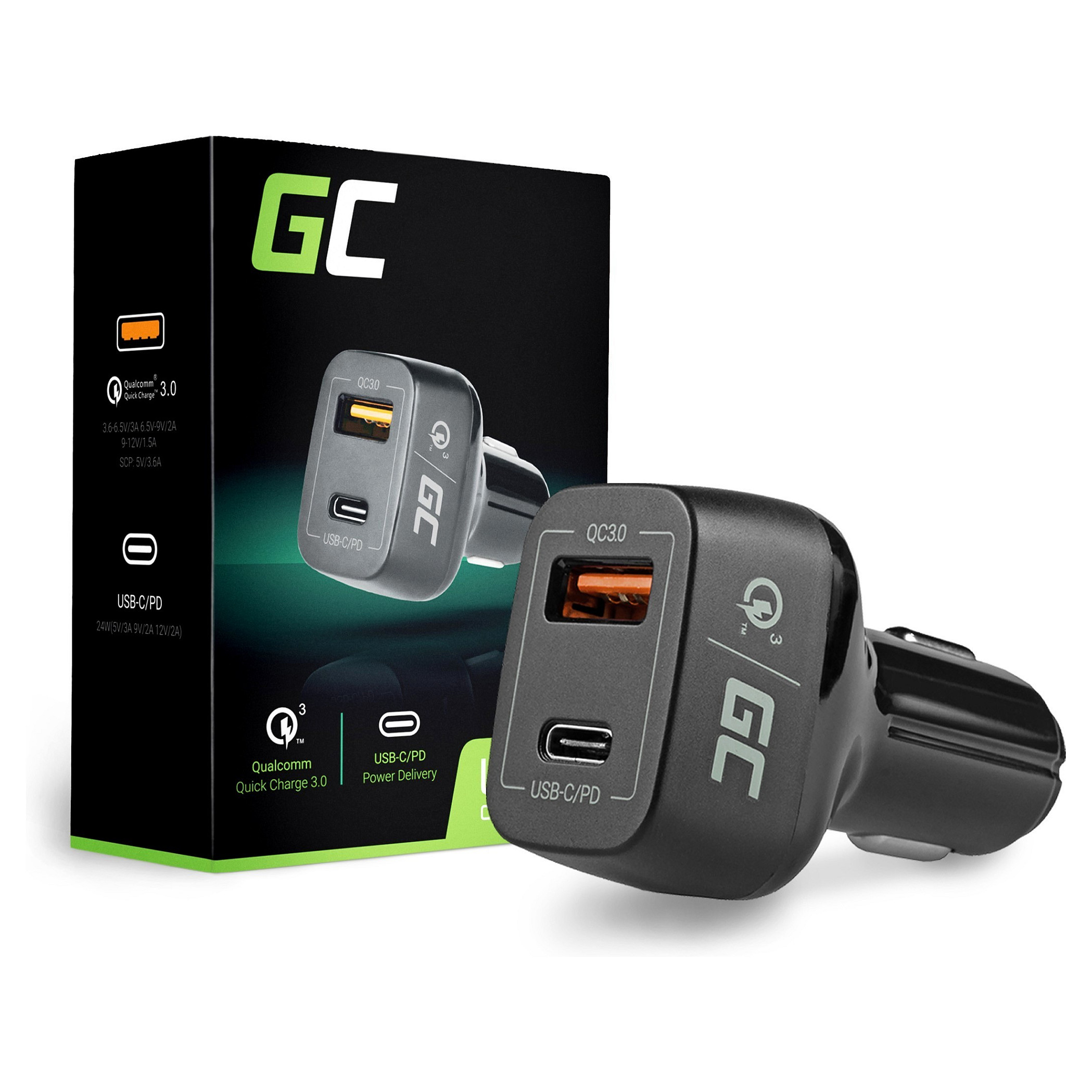 Green Cell CAD33 mobile device charger Smartphone Zubehör