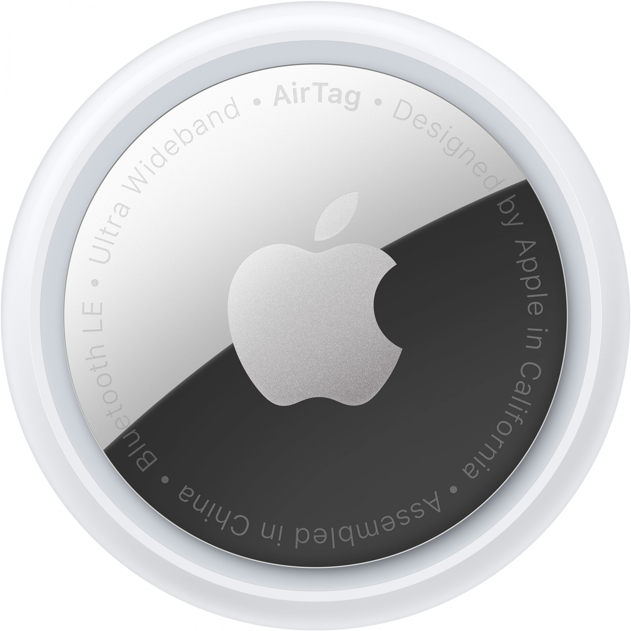 Apple AirTag Bluetooth Silber Weiß