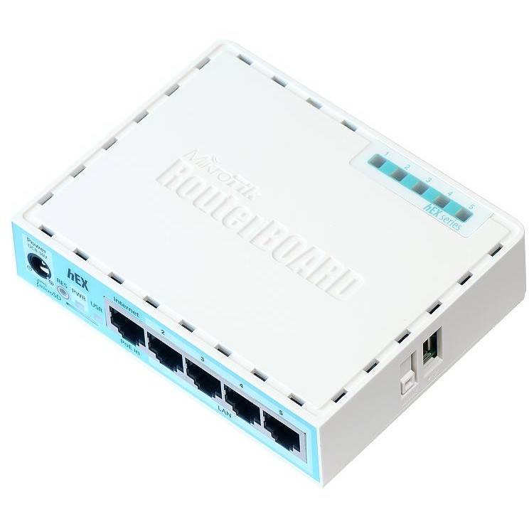 Mikrotik RB750GR3 Kabelrouter Gigabit Ethernet Türkis Weiß