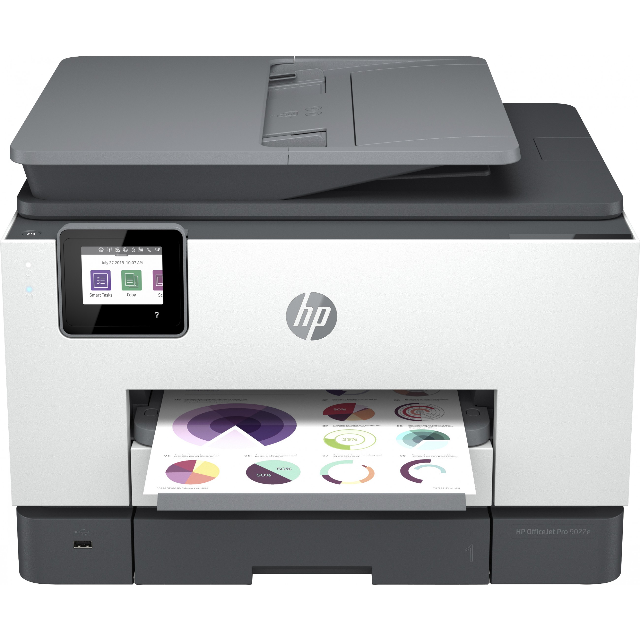HP OfficeJet Pro HP 9022e All-in-One-Drucker Color Drucker für Small office Drucken Kopieren Scannen Faxen HP+ Mit HP Instant Ink kompatibel Dokumentenzuführung Beidseitiger Druck