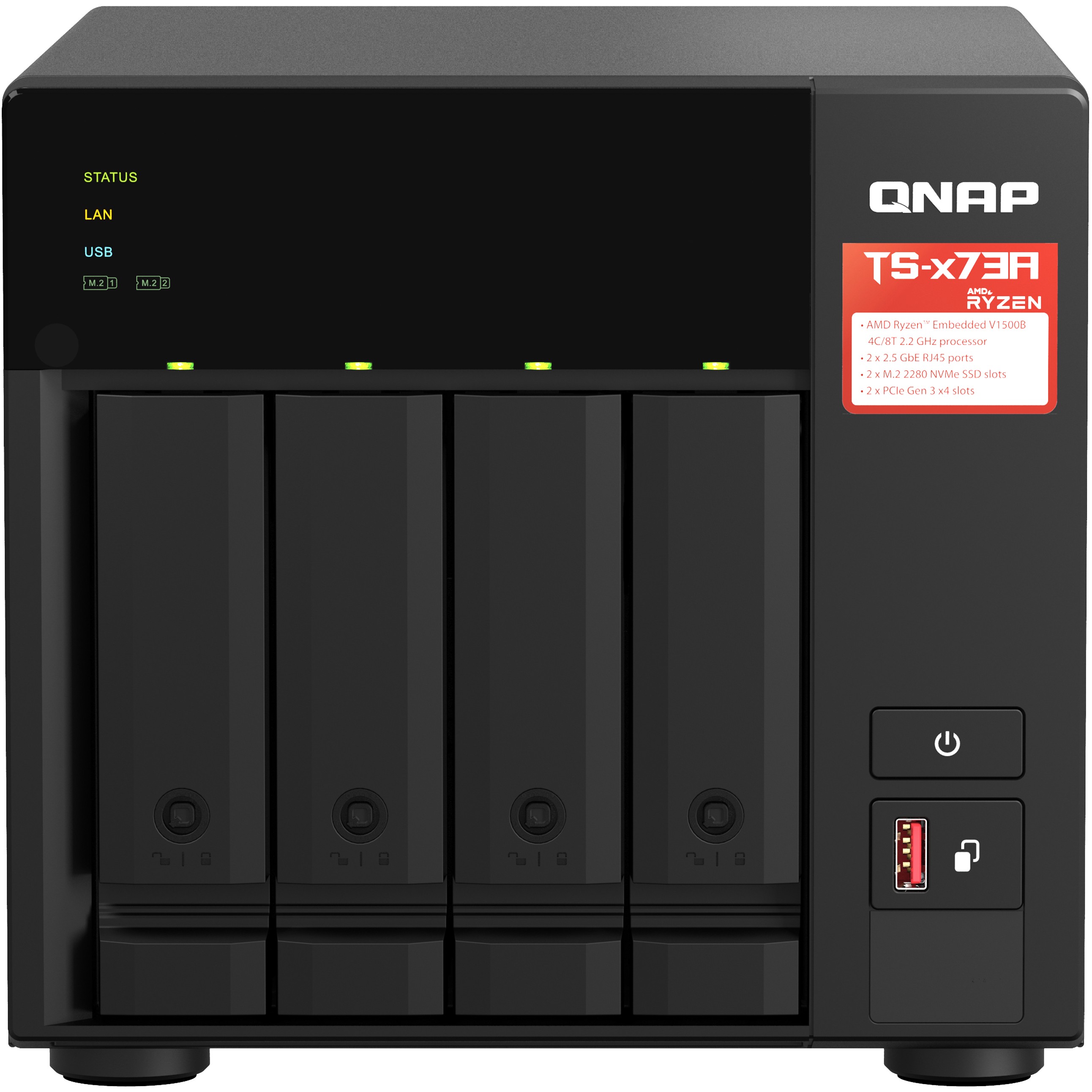 QNAP TS-473A-8G, NAS-Systeme, QNAP TS-473A  (BILD1)