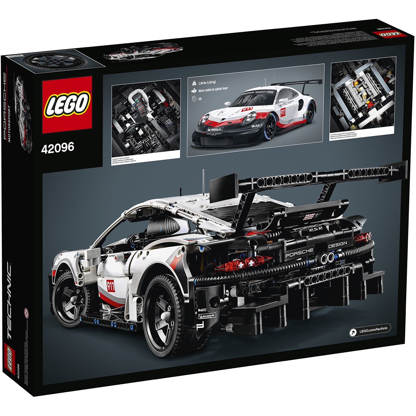 LEGO 42096, Spielzeug, LEGO Technic Porsche 911 RSR 42096 (BILD3)