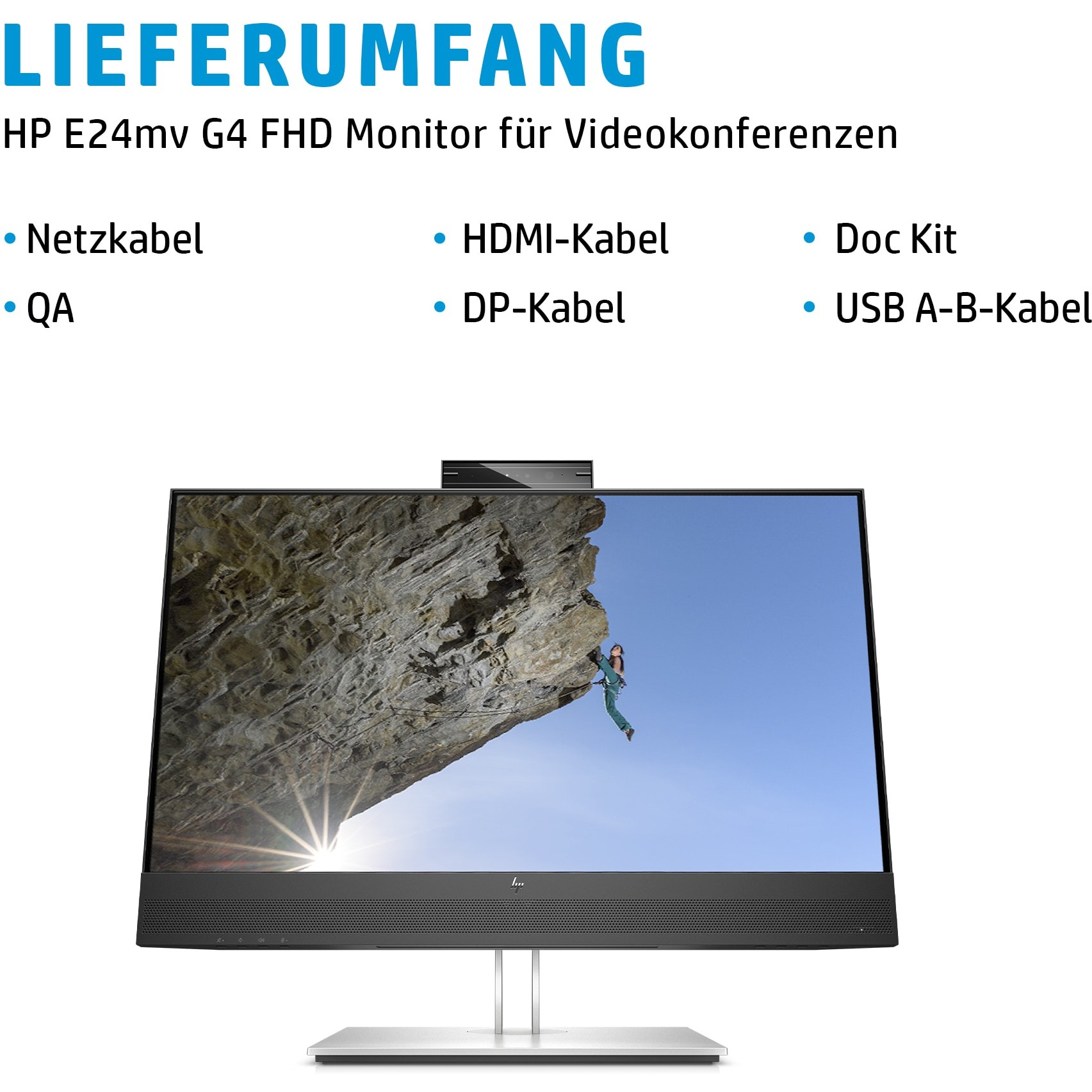 HP 169L0AA#ABB, Monitore, HP E24mv G4 computer monitor  (BILD6)