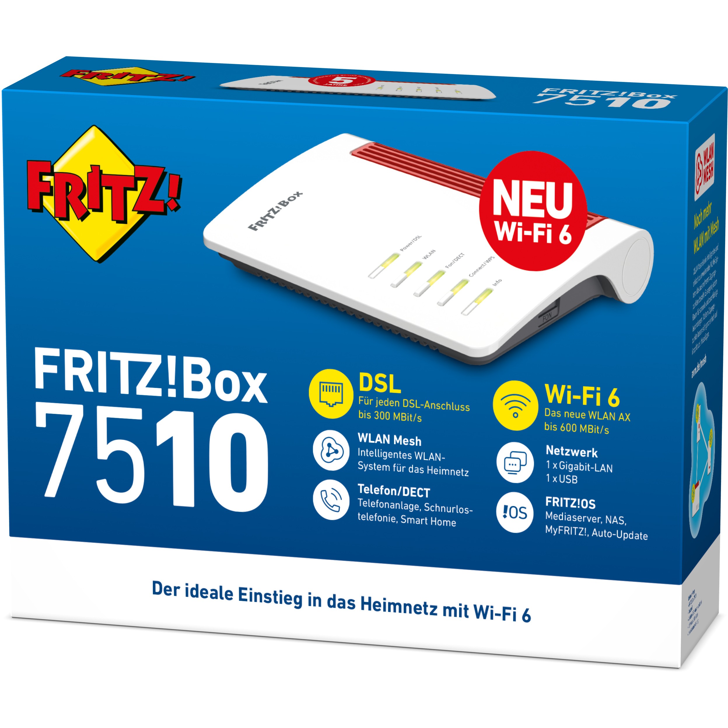 AVM 20002983, Router, FRITZ!Box 7510 wireless router 20002983 (BILD6)