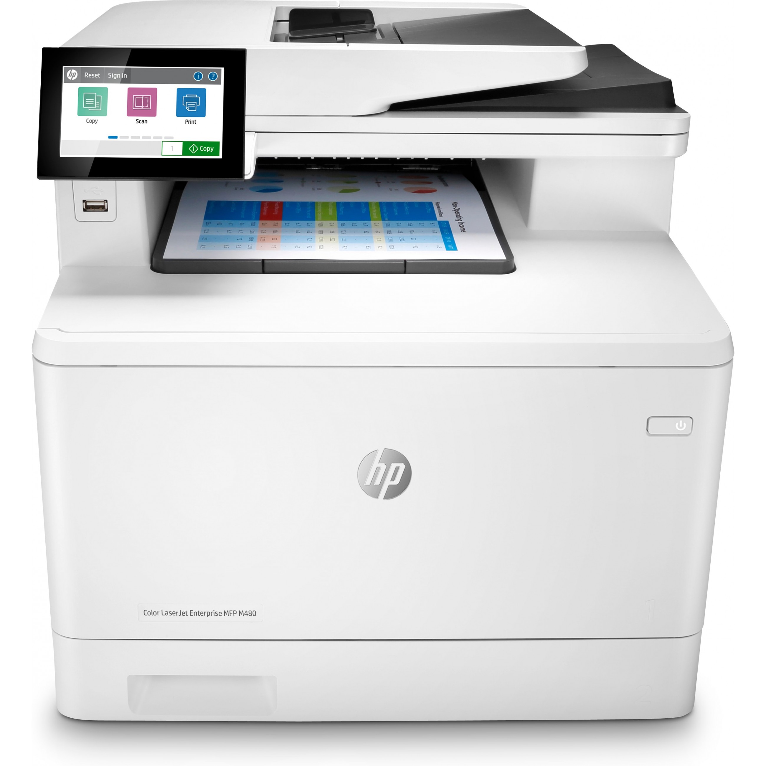 HP 3QA55A#B19, Multifunktionsdrucker, HP Color LaserJet  (BILD1)