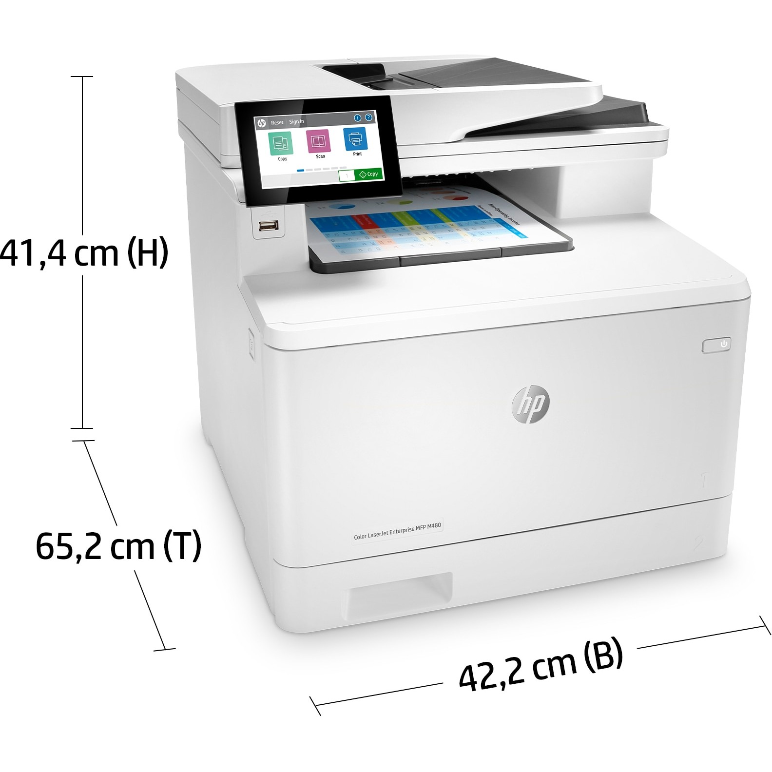 HP 3QA55A#B19, Multifunktionsdrucker, HP Color LaserJet  (BILD6)