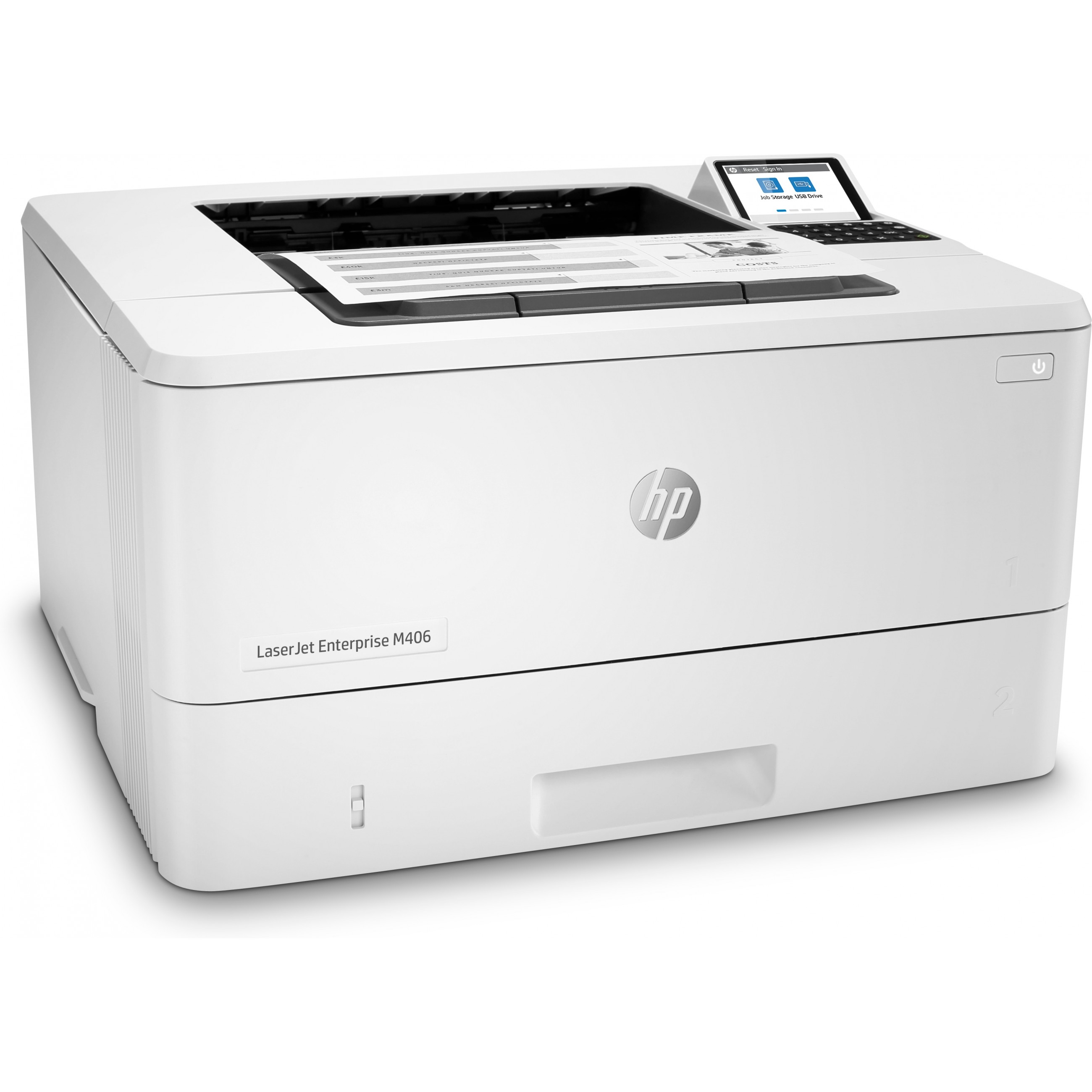 L HP LaserJet Enterprise M406DN S/W-Laserdrucker 38 A4  (BILD3)