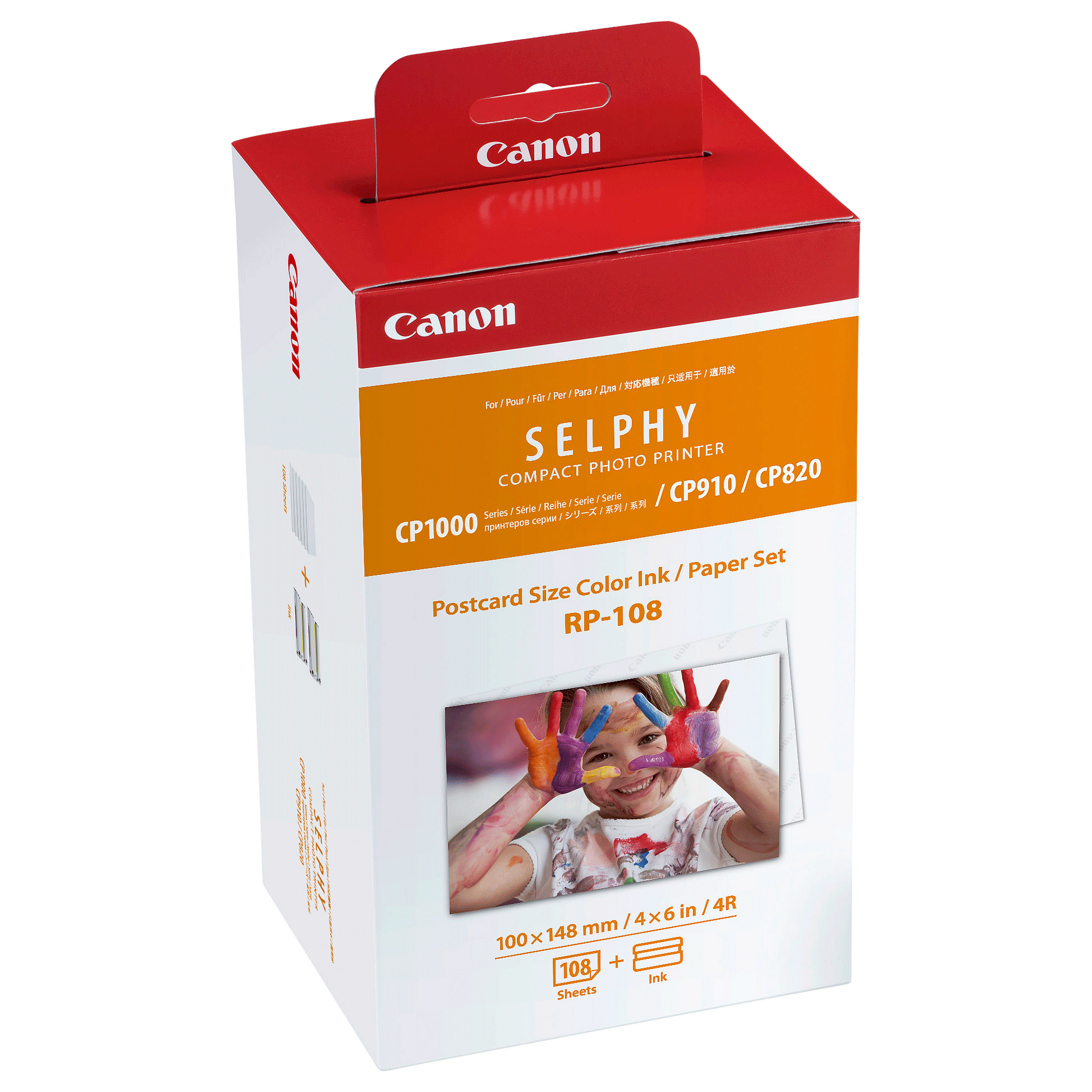 Canon RP-108 108 Feuilles de papier + Encre pour imprimante Canon Selphy