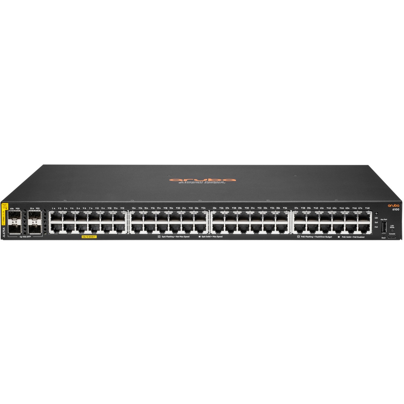 HP Enterprise JL675A#ABB, Switches, Aruba 6100 48G PoE  (BILD1)