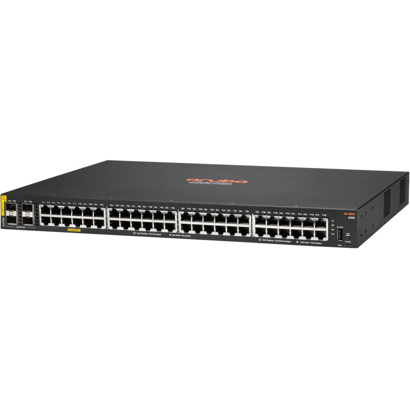 HP Enterprise JL675A#ABB, Switches, Aruba 6100 48G PoE  (BILD2)
