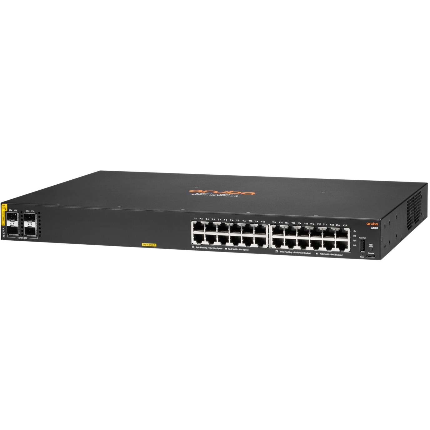HP Enterprise JL677A#ABB, Switches, Aruba 6100 24G PoE  (BILD2)