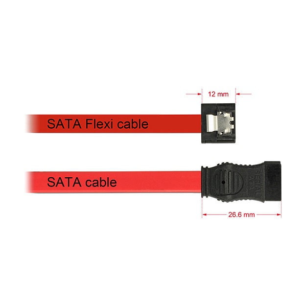 DeLOCK 0.1m 2xSATAIII SATA cable