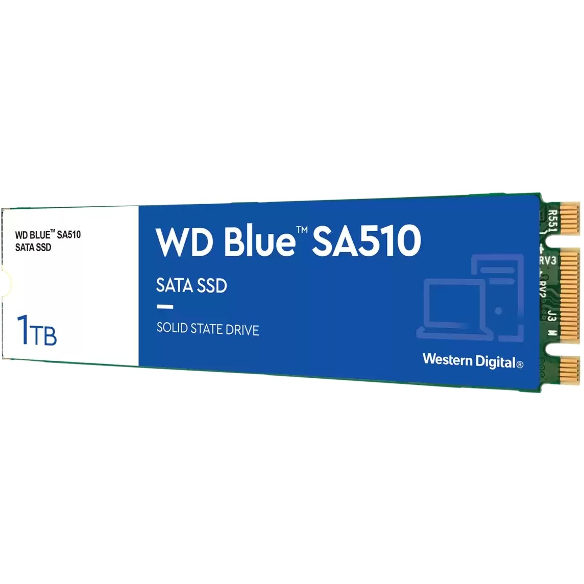 Western Digital WDS100T3B0B, Interne SSDs, Western Blue  (BILD2)