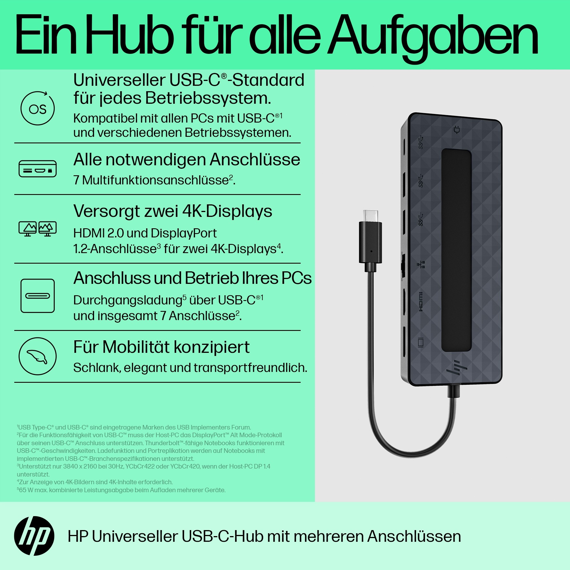 HP 50H55AA#ABB, Zubehör Notebooks Dockingstations, HP  (BILD3)