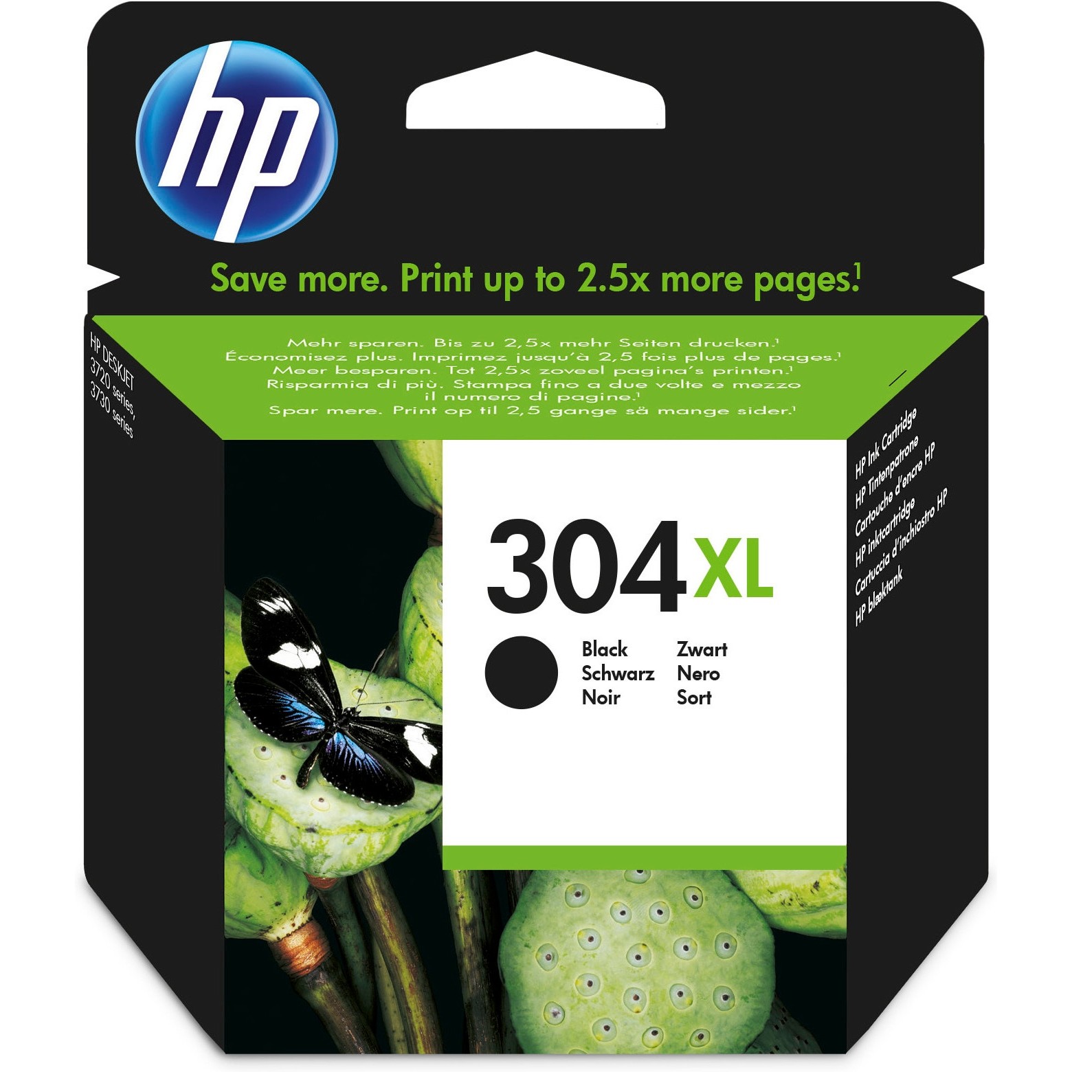 HP N9K08AE#UUS, Tinte, HP 304XL Black Original ink  (BILD1)