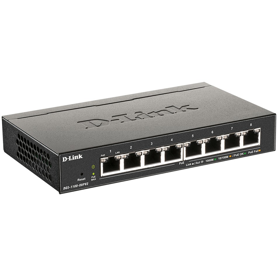 D-Link DGS-1100-08PV2/E, Switching Hubs, D-Link  (BILD2)
