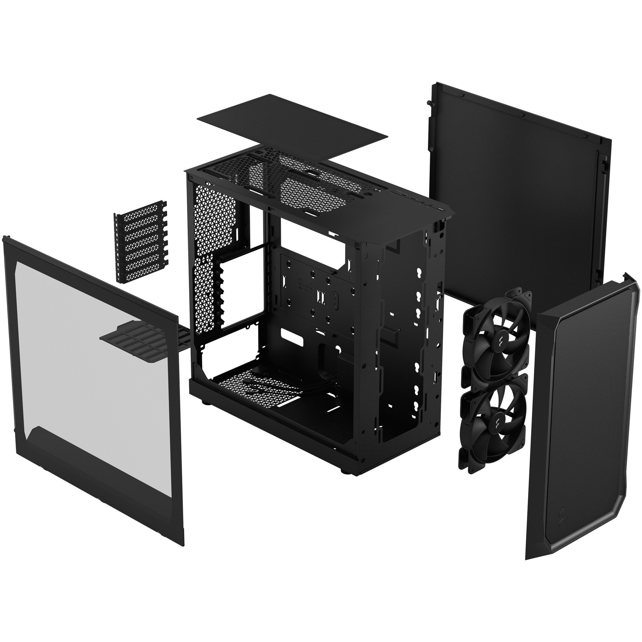 Midi Fractal Design Focus 2 Black Window, Fractal Design  (BILD5)