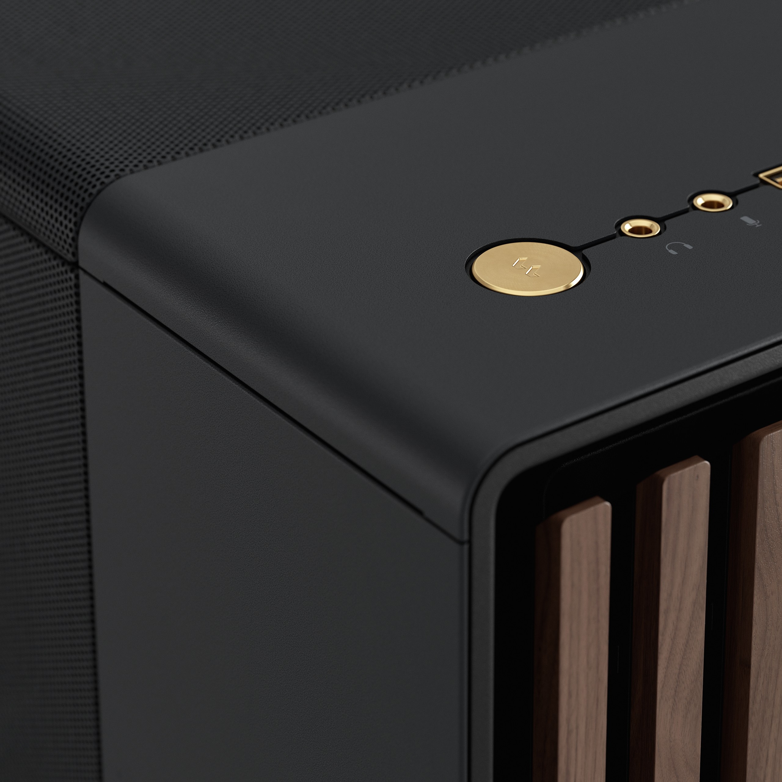 Midi Fractal Design North Charcoal Black Mesh Window,  (BILD2)