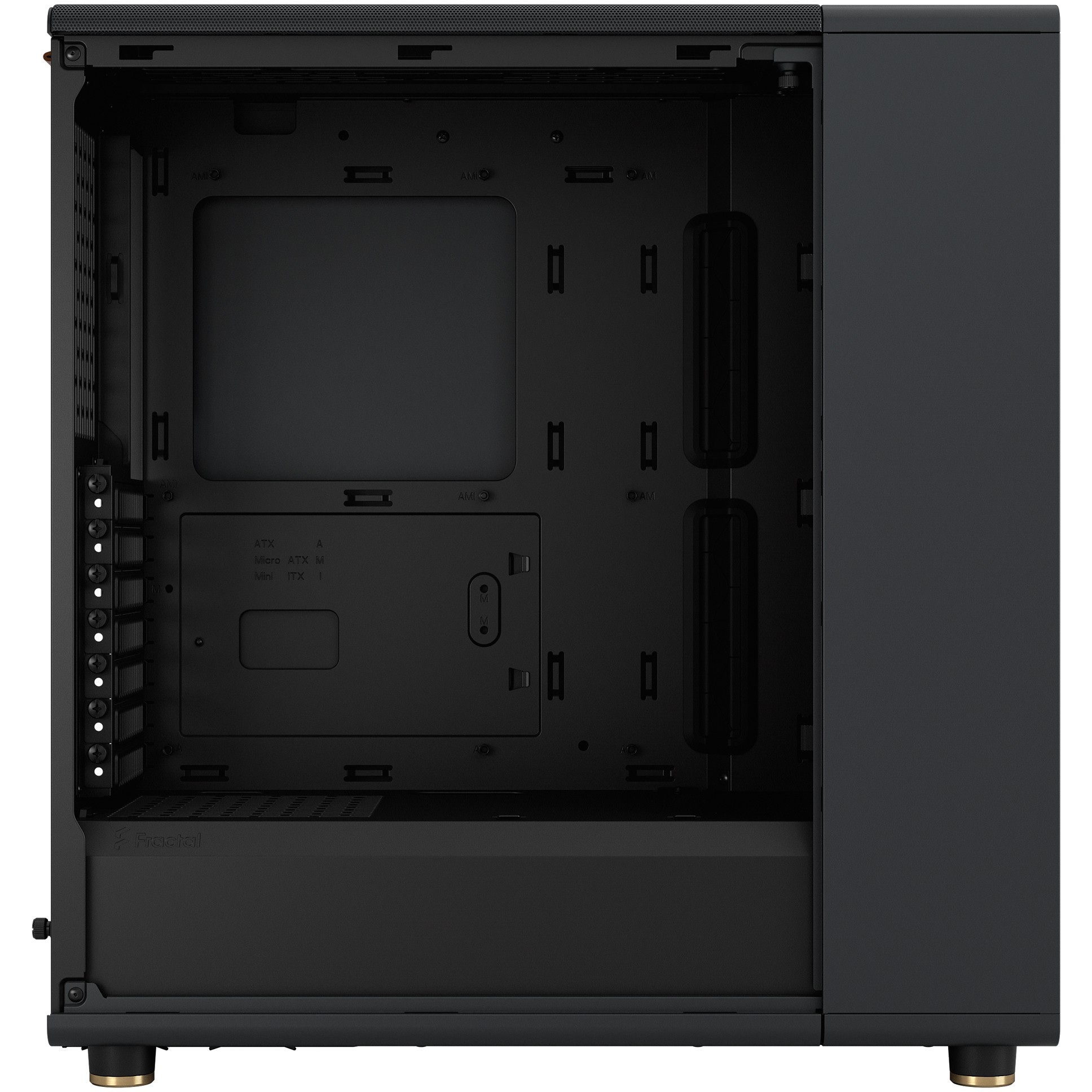 Midi Fractal Design North Charcoal Black Mesh Window,  (BILD6)