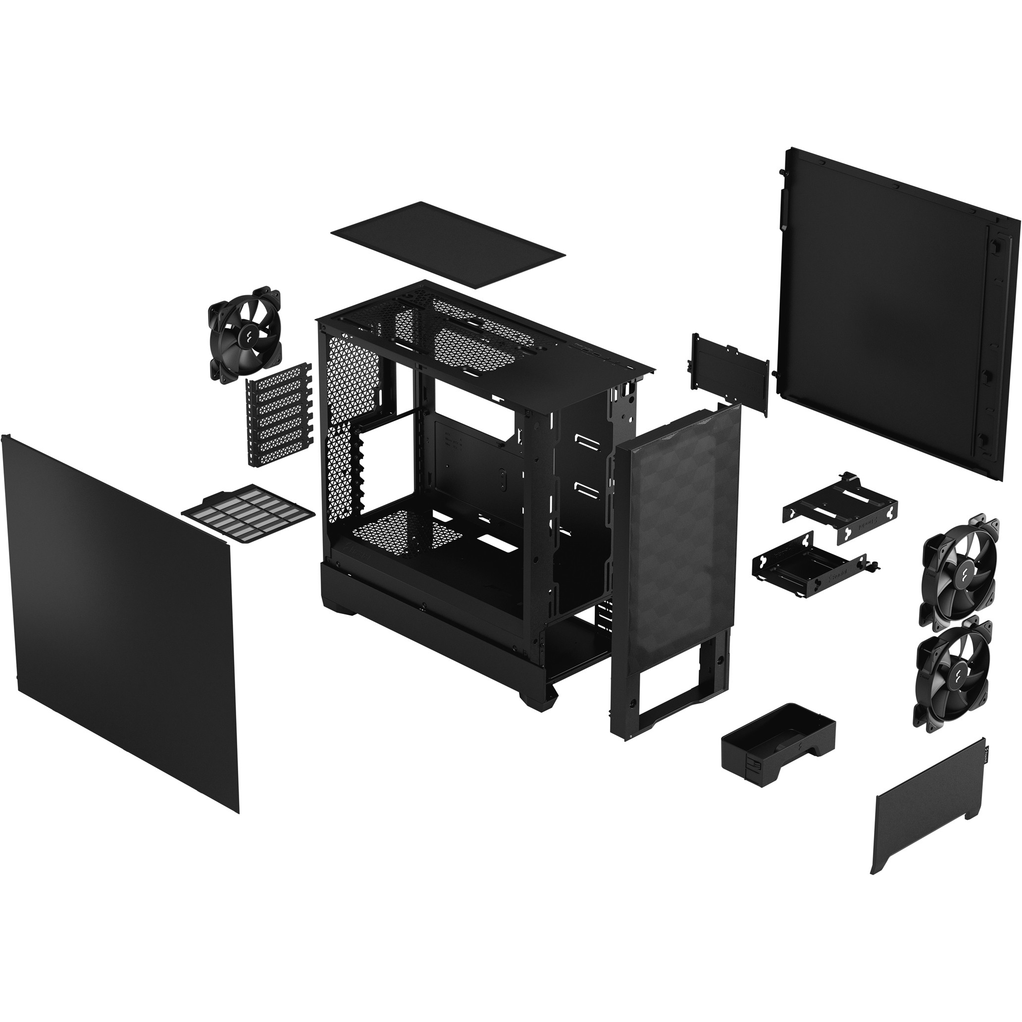 Midi Fractal Design Pop Air Black Solid, Fractal Design  (BILD5)