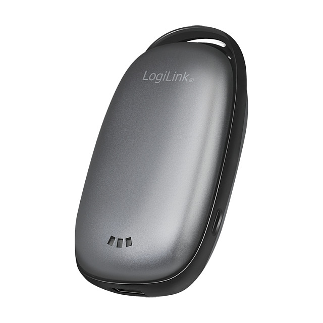 Powerbank 4.000 mAh, 1x USB-A, Handwärmer, metallgrau Smartphone Zubehör