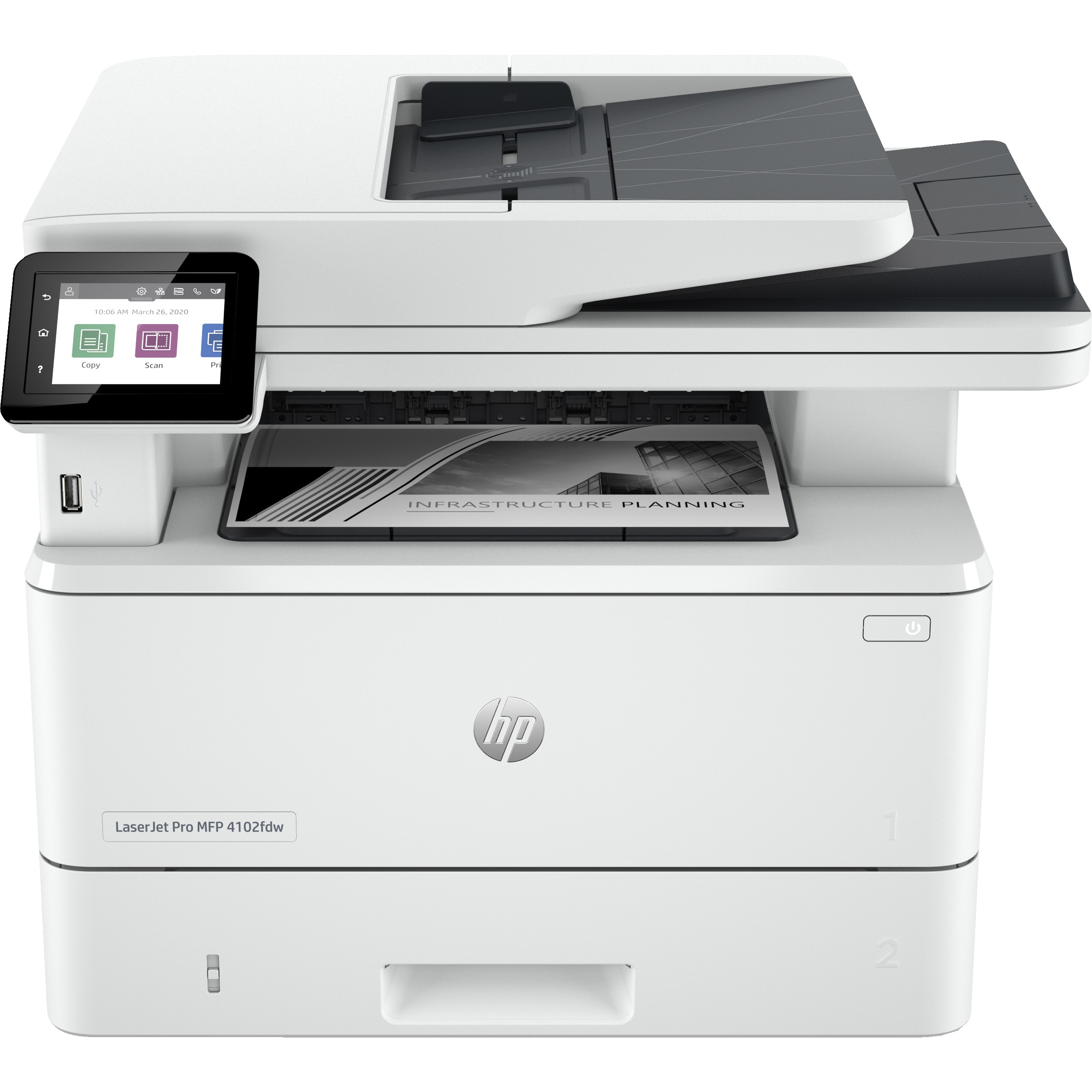 HP LaserJet Pro MFP 4102dw Printer - 2Z622F#B19