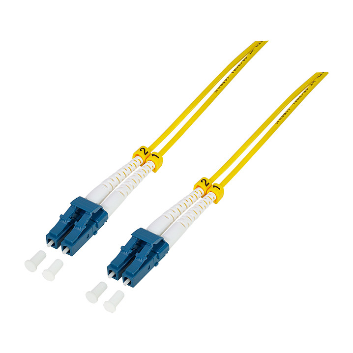 LWL Duplex Patchkabel, OS2, 9/125µ, LC-LC, gelb, 30 m