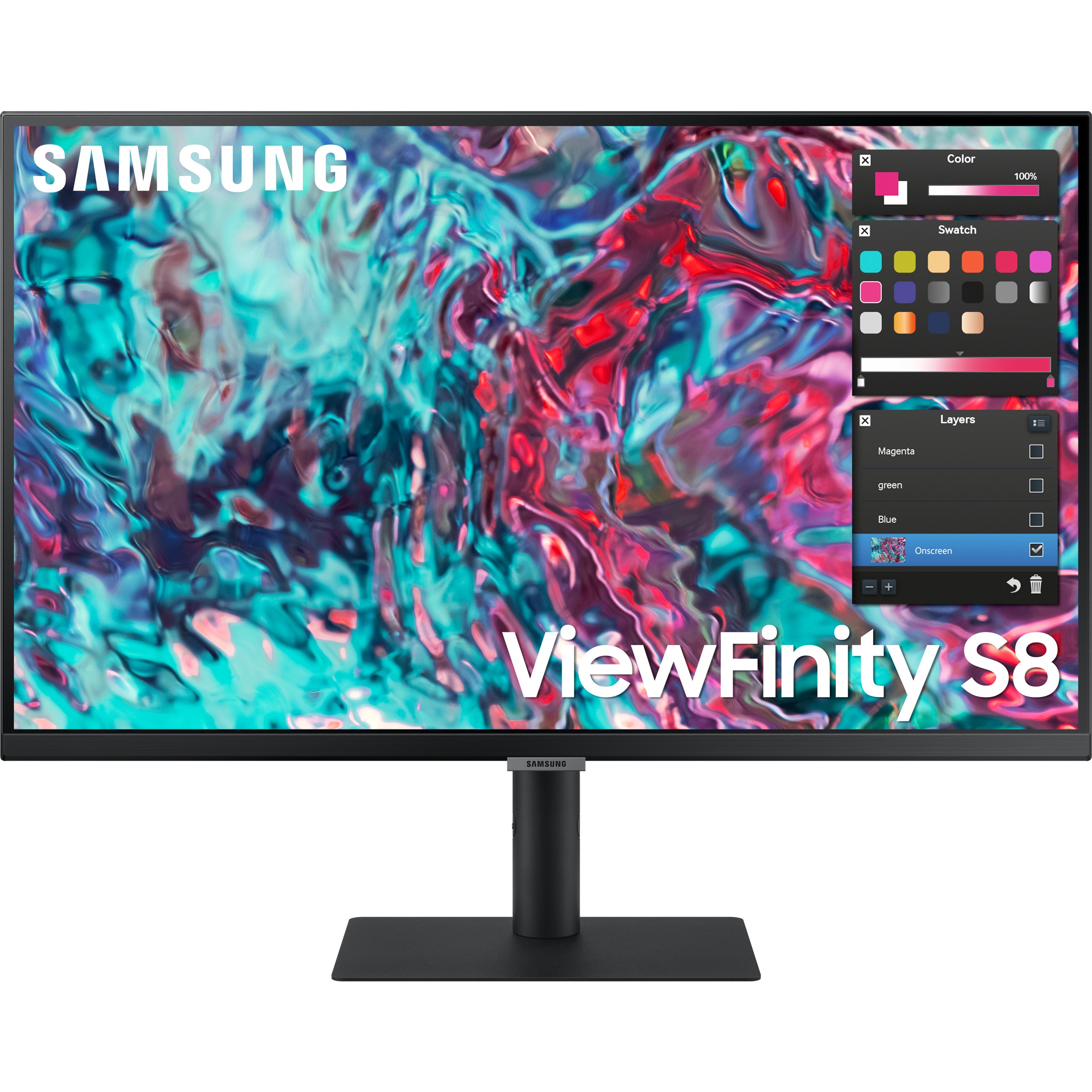 8806094522631 - ViewFinity S8 S27B800TGU LED-Monitor EEK F (A - G) 686 cm (27 Zoll) 3840 x 2160 Pixel 169 5 ms HDMI® Thunderbolt 4 RJ45 Kopfhörer (35 mm Klinke)