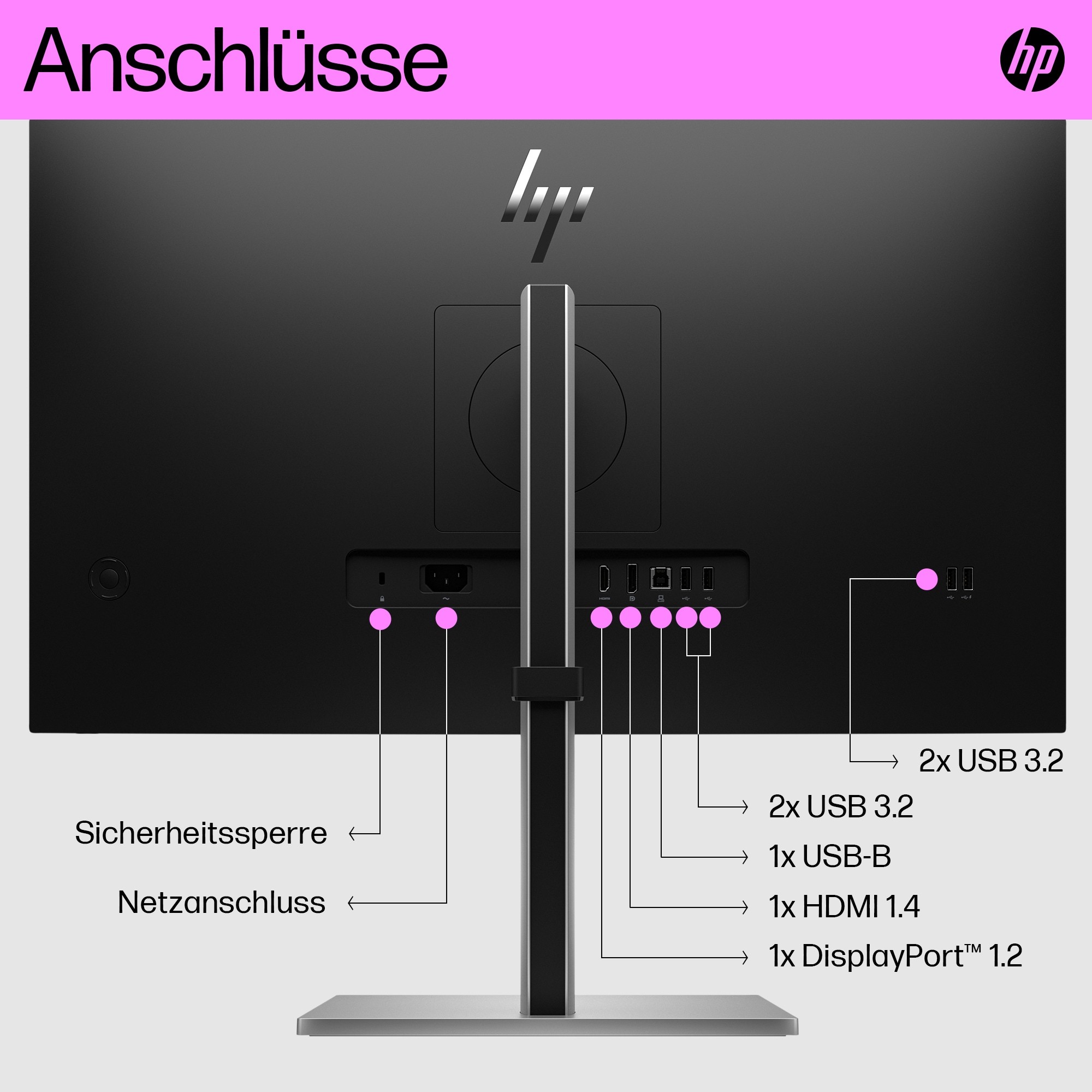 HP 6N6F2AA#ABB, Monitore, HP E27q G5 computer monitor  (BILD6)