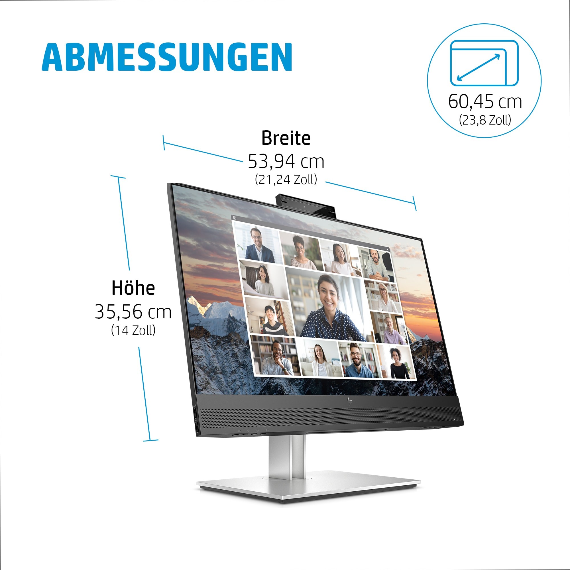 HP 40Z32AA#ABB, Monitore, HP E24m G4 computer monitor  (BILD5)